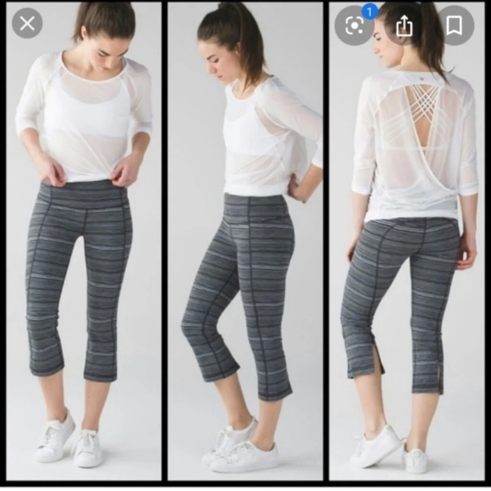 Lululemon gather and crow crop leggings - Picture 2 of 6